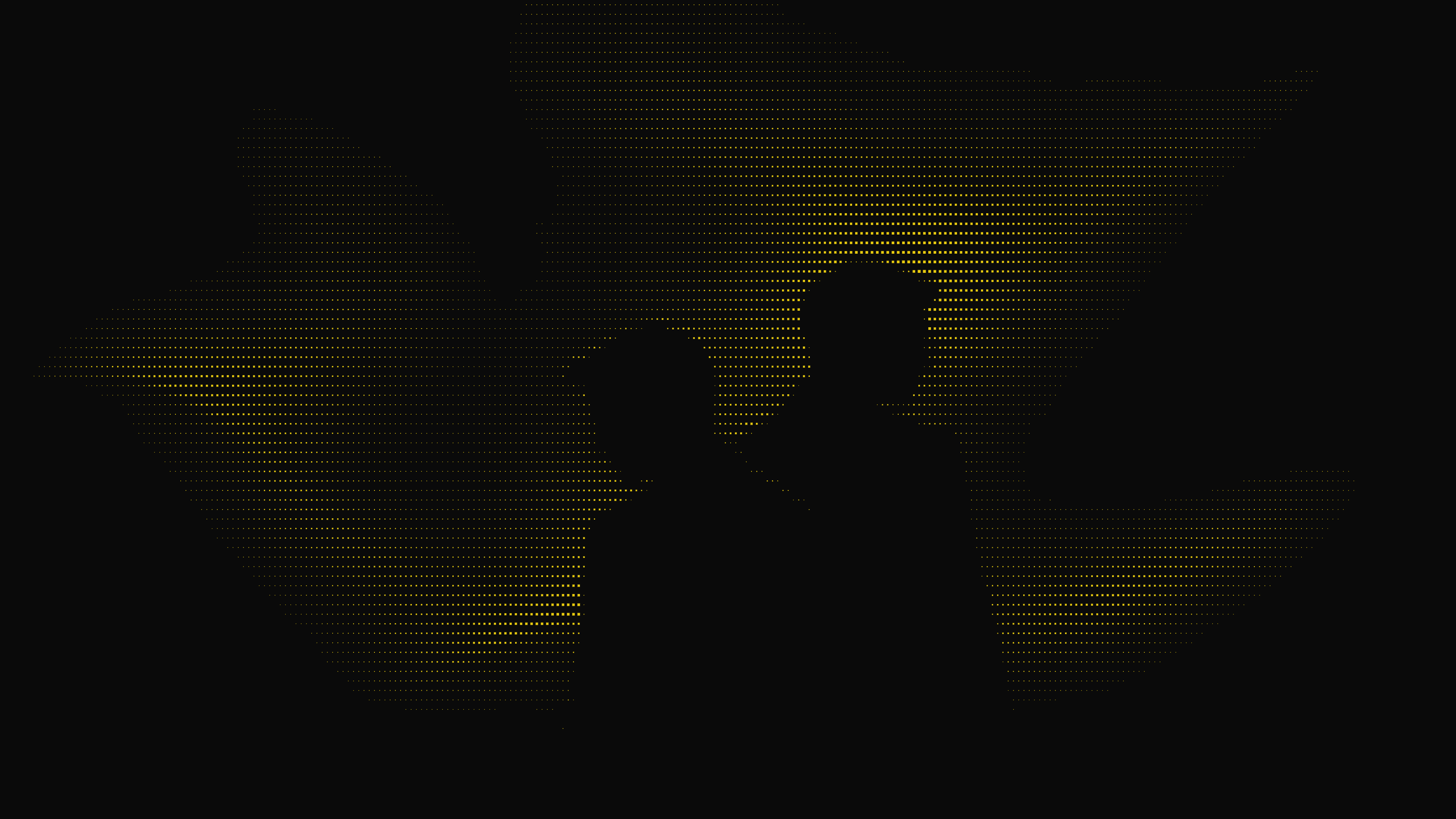 Two traders facing each other, rendered as a gold halftone